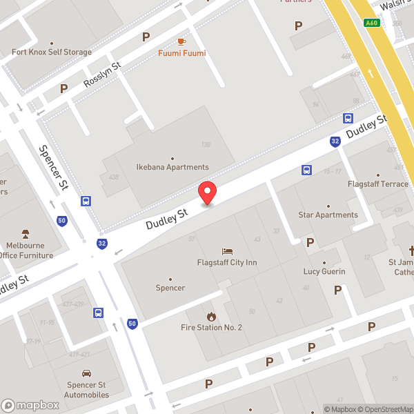 Map of Flagstaff City Inn