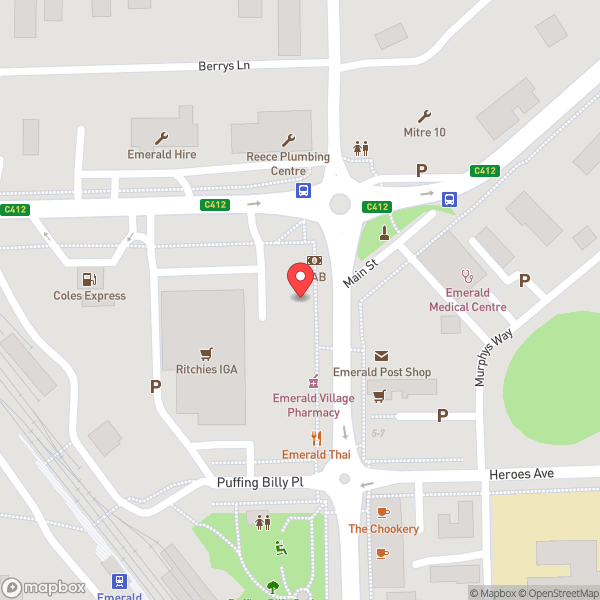 Map of Emerald Village Bakery & Cafe