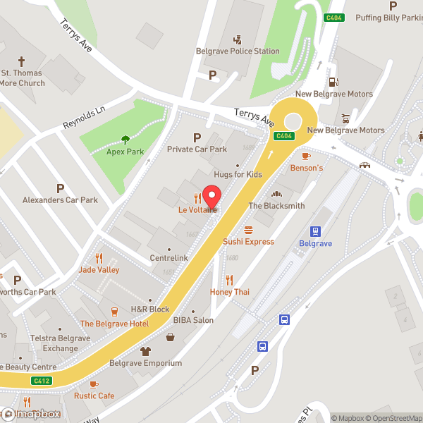 Map of Belgrave