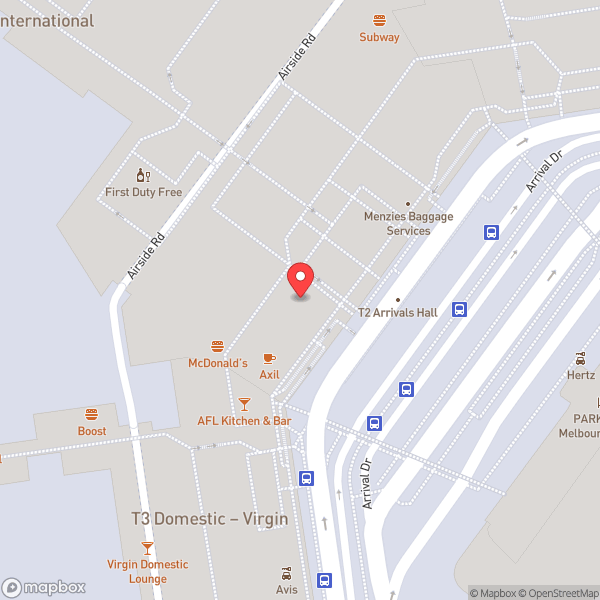 Map of Melbourne Airport (MEL)