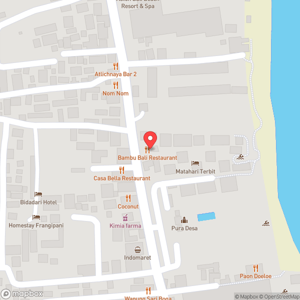 Map of Bumbu Bali Restaurant & Cooking School
