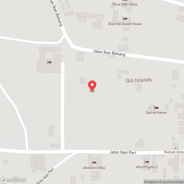 Map of Gili Trawangan