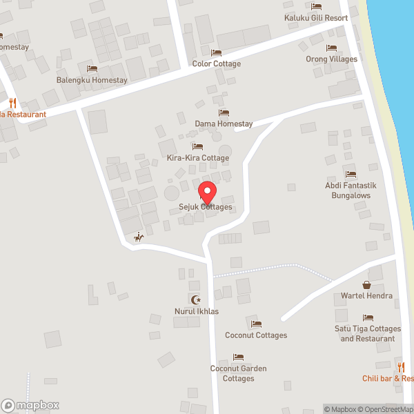 Map of Sejuk Cottage