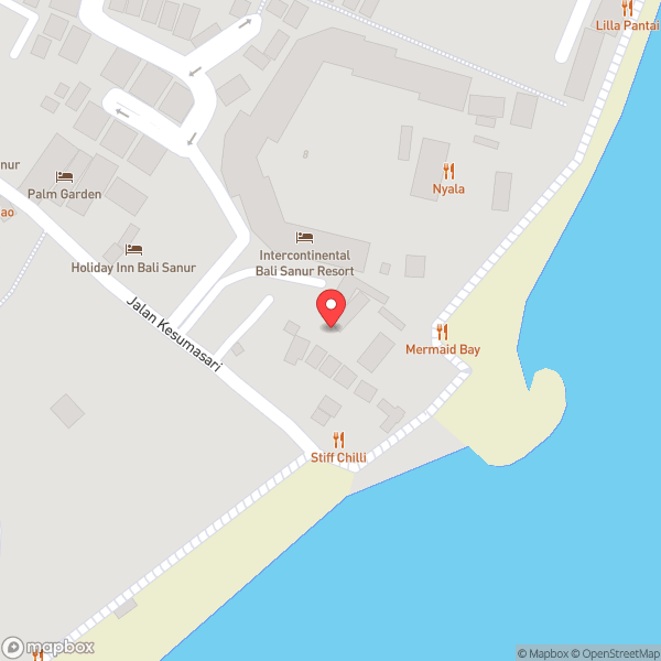Map of Kesumasari Beach