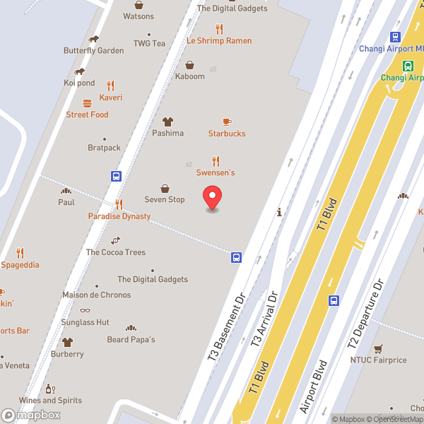 Map of Terminal 3 Arrival Hall