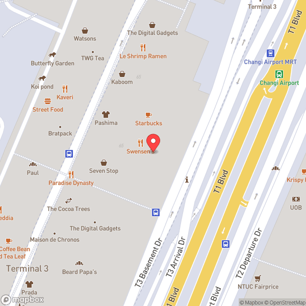 Map of Terminal 3