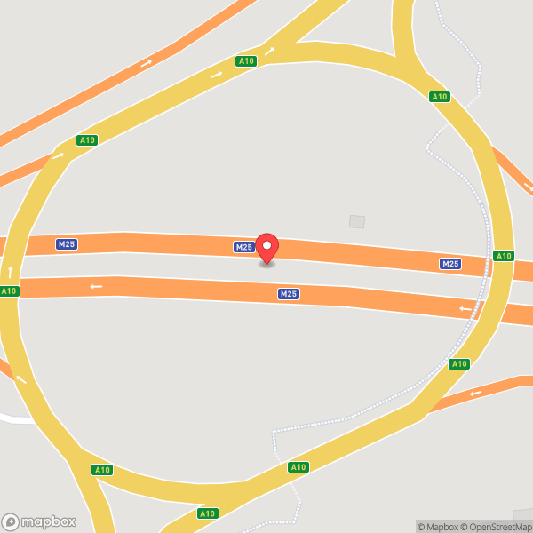 Map of M25 Junction 25