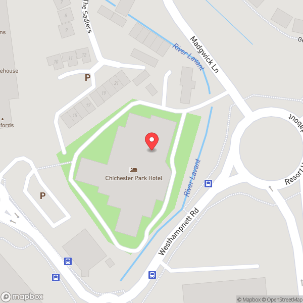 Map of Chichester Park Hotel