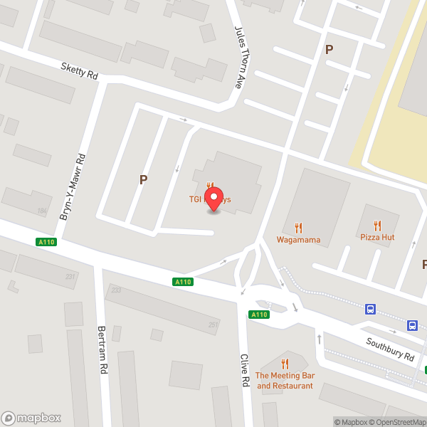 Map of TGI Fridays