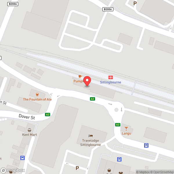 Map of Sittingbourne Railway Station (SIT)
