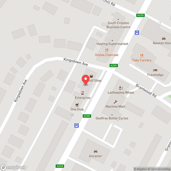 Map of Enterprise Car & Van Hire - South Croydon