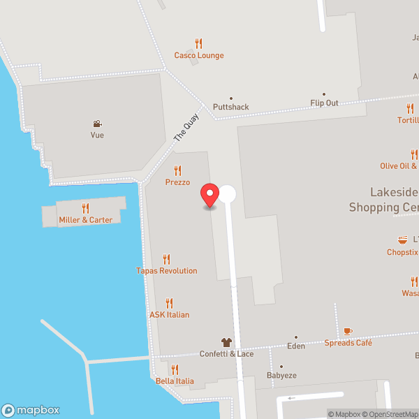 Map of Las Iguanas Lakeside