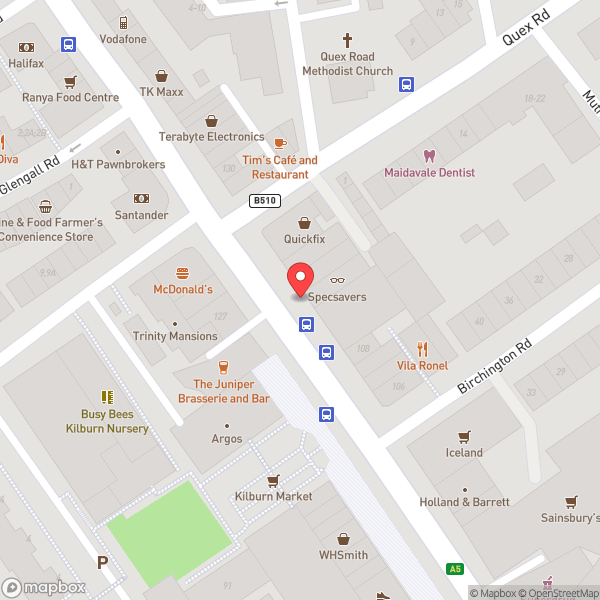 Map of Cock Tavern Theatre
