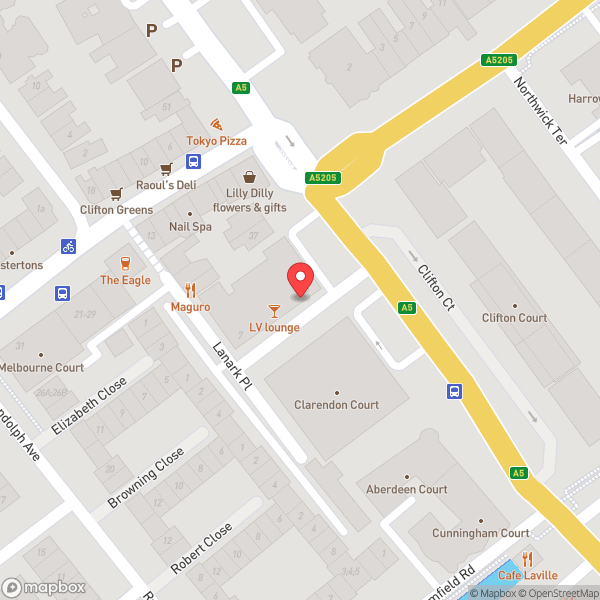 Map of LV Lounge