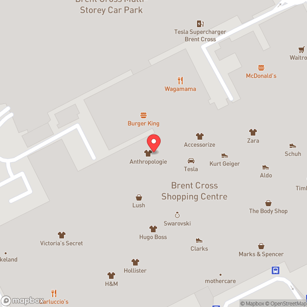 Map of Brent Cross Shopping Centre