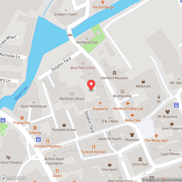 Map of Hertford