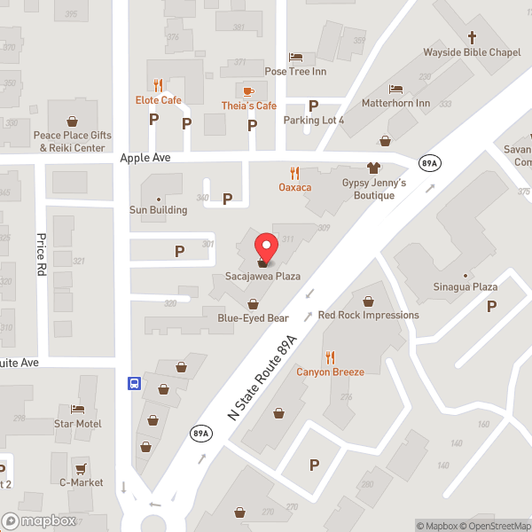 Map of Red Rock Western Jeep Tours