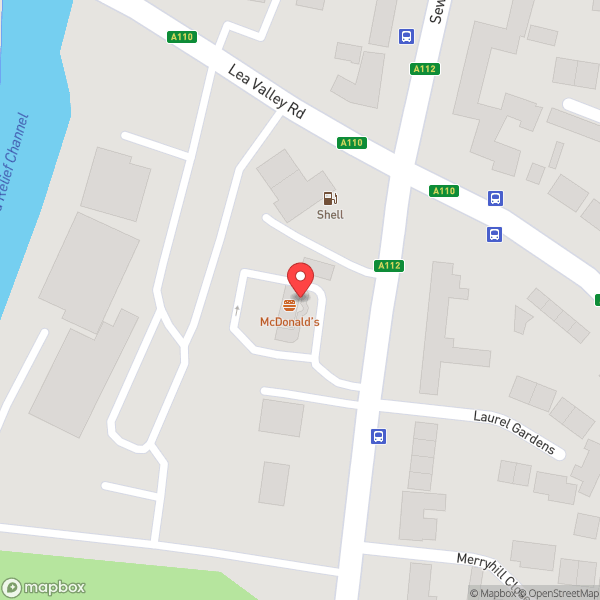 Map of McDonald's
