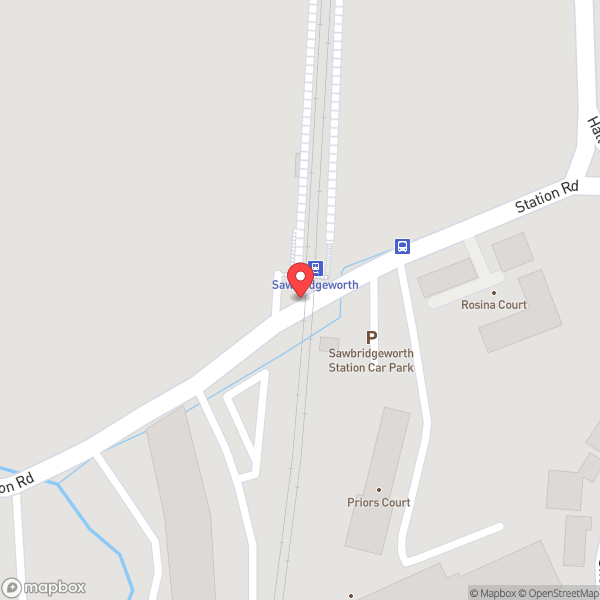 Map of Sawbridgeworth Railway Crossing