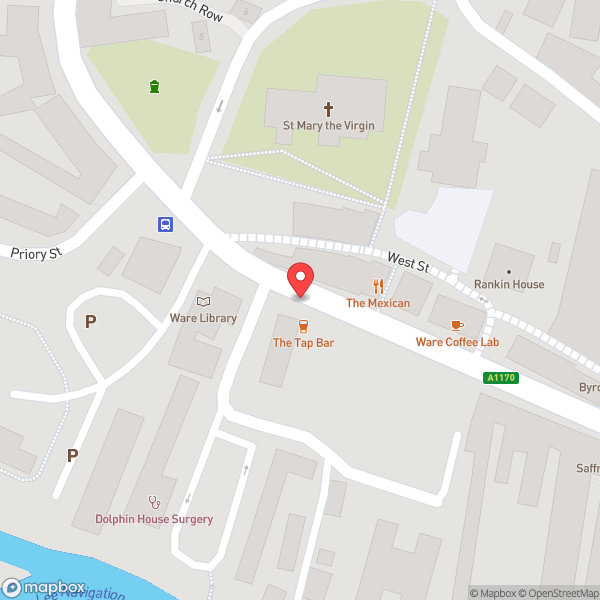 Map of The Brewery Tap