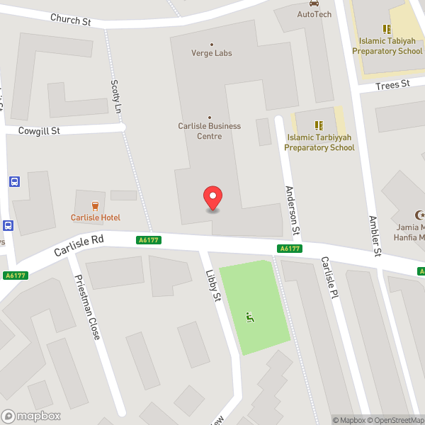 Map of The Café, Carlisle Business Centre