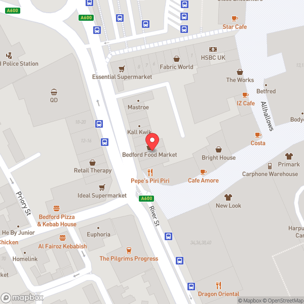 Map of Bedford