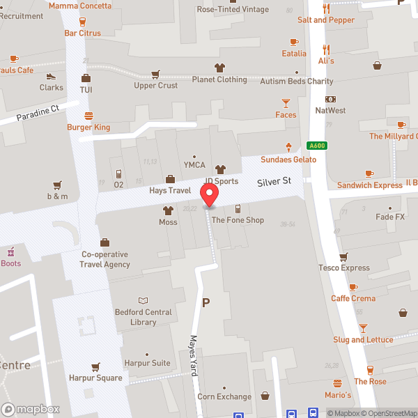 Map of Costa Coffee