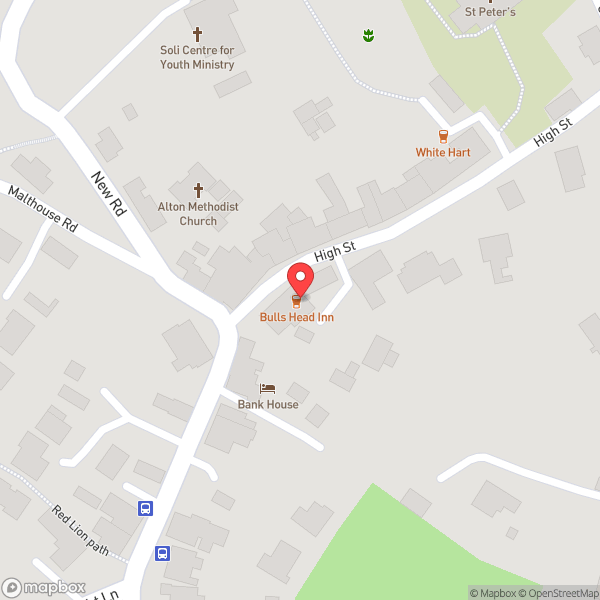 Map of The Bull's Head Inn