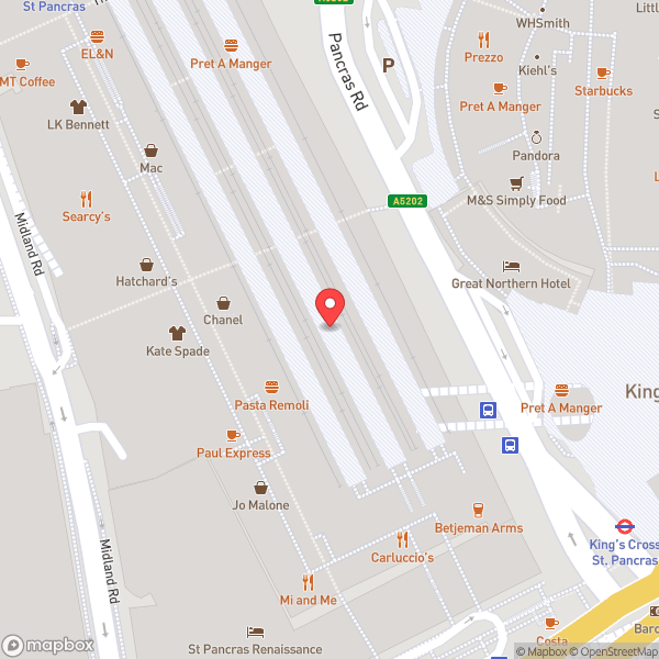 Map of Le Pain Quotidien