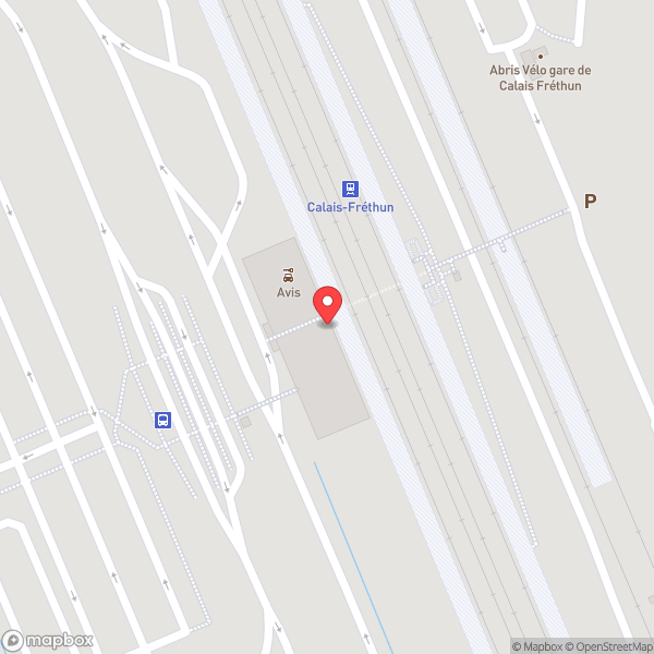 Map of Gare SNCF de Calais Fréthun