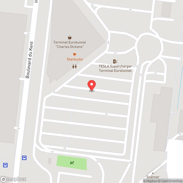 Map of Eurotunnel Charles Dickens Terminal