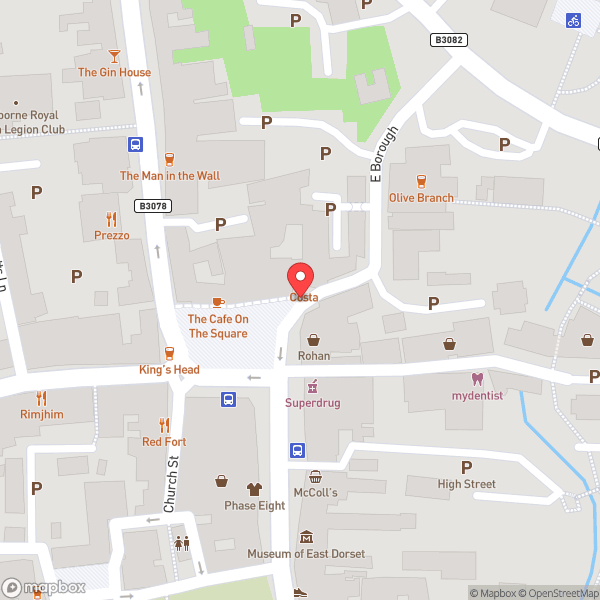 Map of Costa Coffee