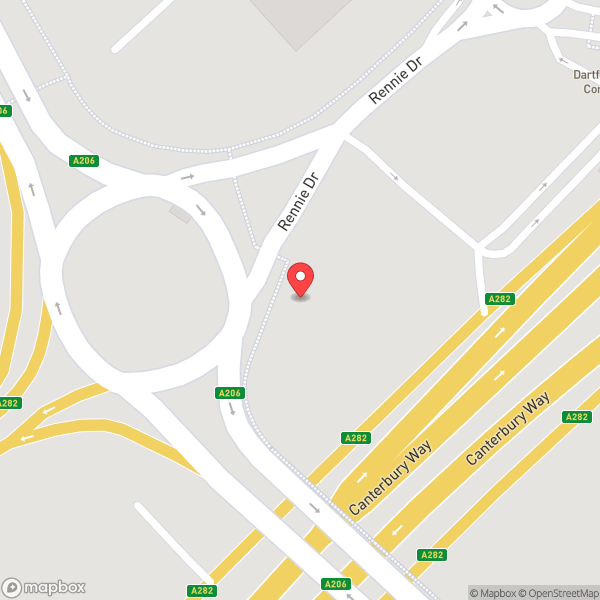 Map of Dartford Tunnel