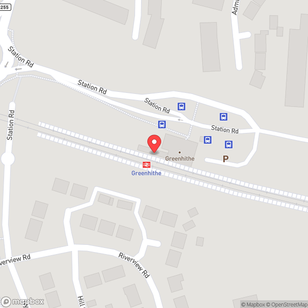 Map of Greenhithe for Bluewater Railway Station (GNH)