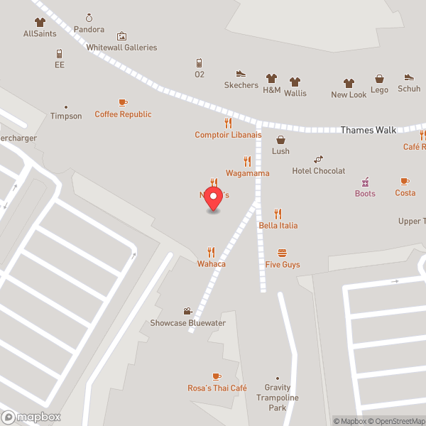 Map of wagamama