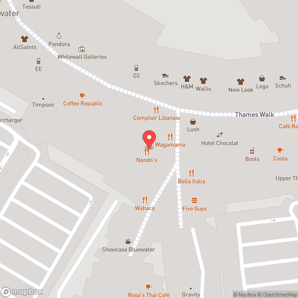 Map of Krispy Kreme Bluewater