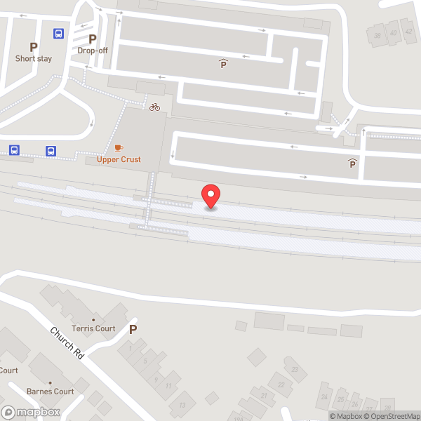 Map of Bristol Parkway Railway Station (BPW)