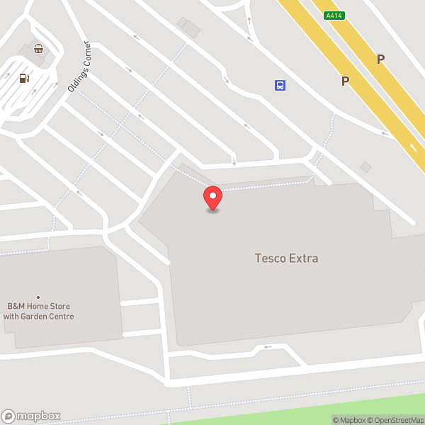 Map of Tesco Extra