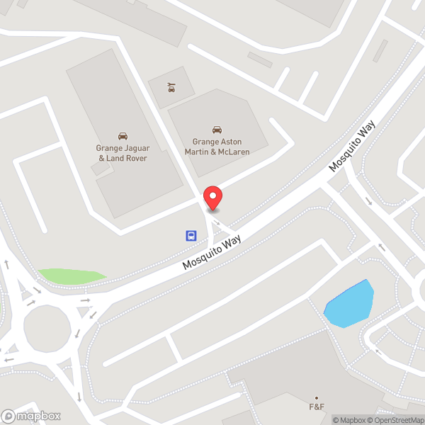 Map of Grange Aston Martin Hatfield