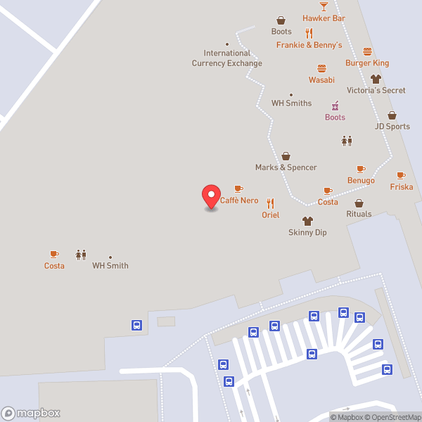 Map of Costa Coffee