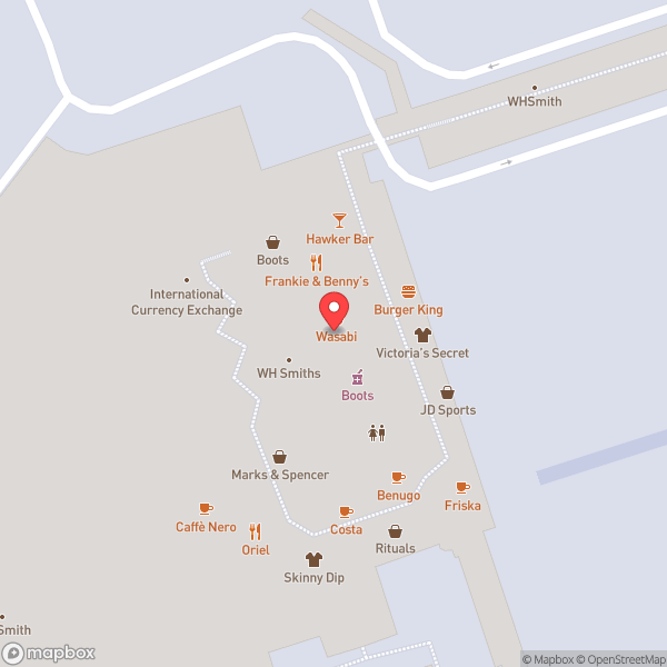 Map of Departure Lounge