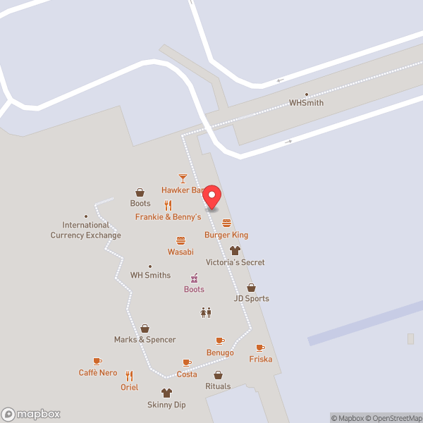 Map of Aelia Duty Free