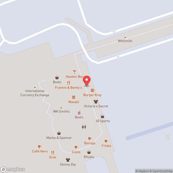 Map of Luton Aspire Lounge