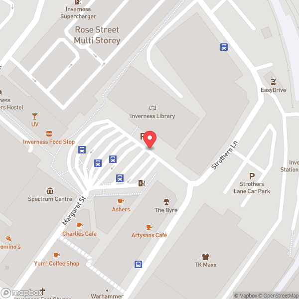 Map of Ullapool Bus