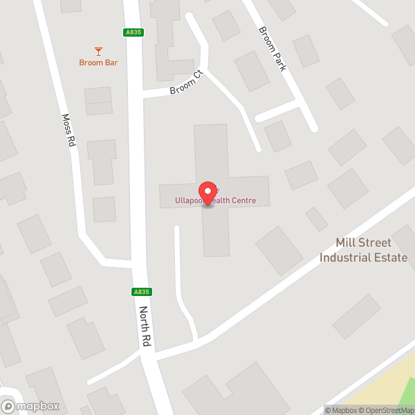 Map of Ullapool Medical Practice