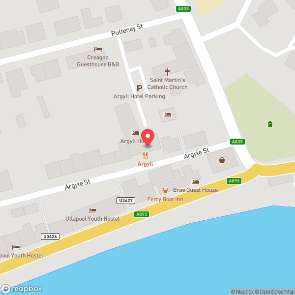 Map of Argyll Hotel