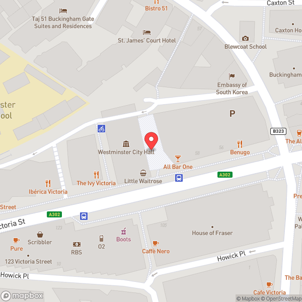 Map of City of Westminster