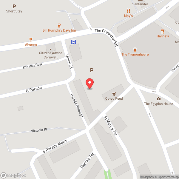 Map of The Acorn Theatre