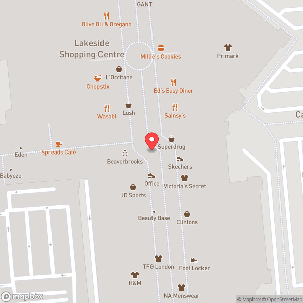 Map of YO! Sushi