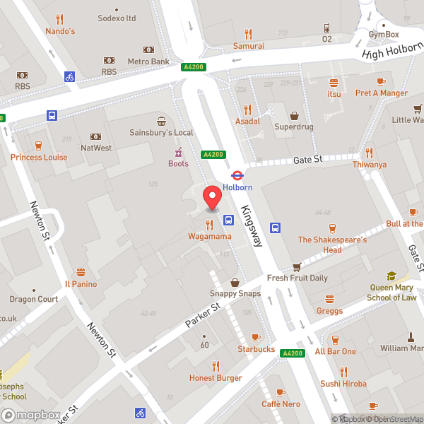 Map of wagamama